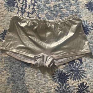 Silver costume shorts